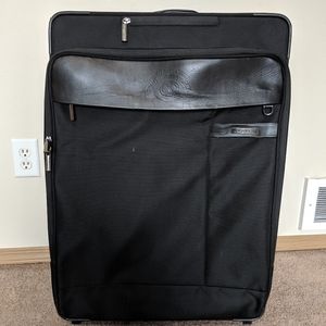 Leather Ghurka rolling luggage bag